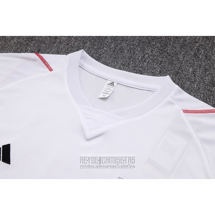 Chandal del Sao Paulo Manga Corta 2023-2024 Blanco - Pantalon Corto